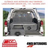 OUTBACK 4WD INTERIORS HALF BARRIER - LANDCRUISER WAGON GXL / VX / SAHARA 2007-ON